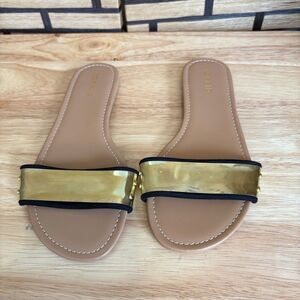 Torrid Gold Sandals Size‎ 7W